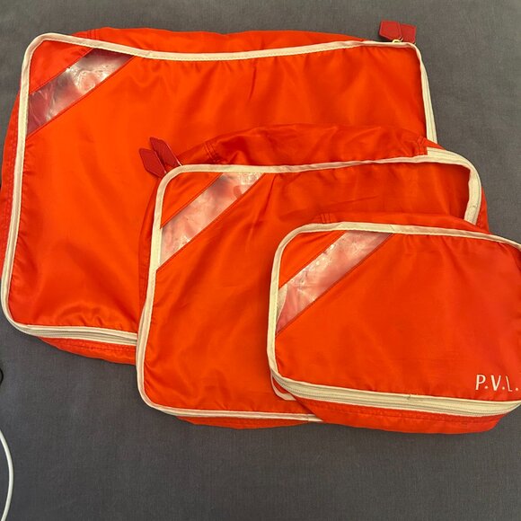Paravel packing cubes, set of 3 in rare original orange color - Picture 2 of 8